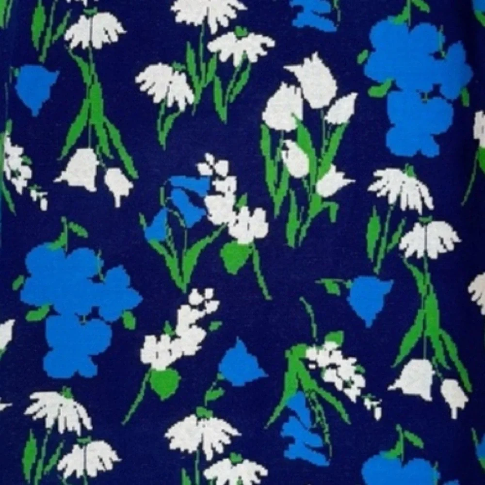 kate spade x Target Floral Midi Sweater Skirt in Blue and Green::NWT::
